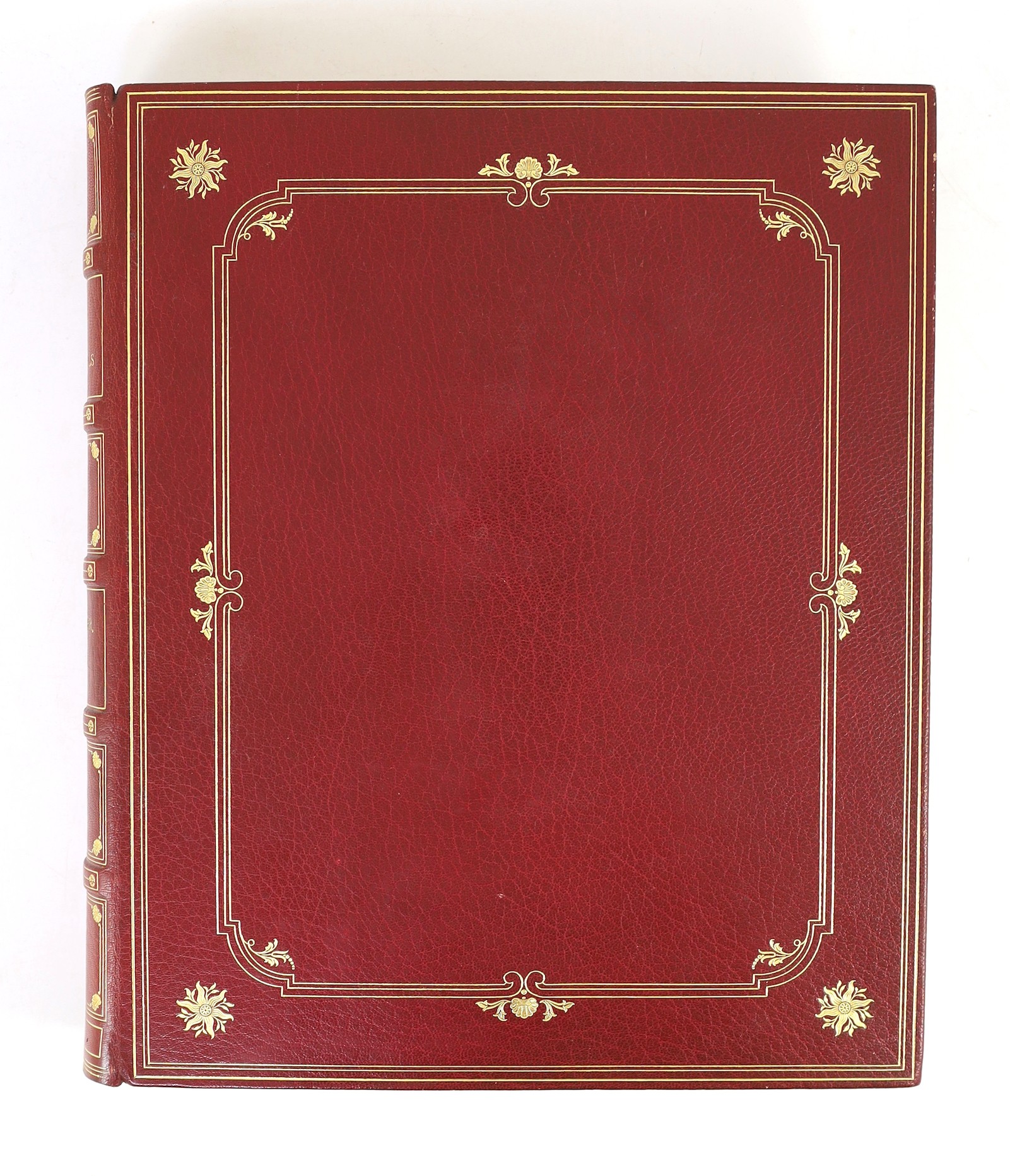 Ackermann Publications, Rudolph-London - The History of Winchester, Eton and Westminster….4to, red morocco gilt, by Birdsall, Northampton, with 48 hand-coloured plates after Pugin, Westall and others, London, 1816, with